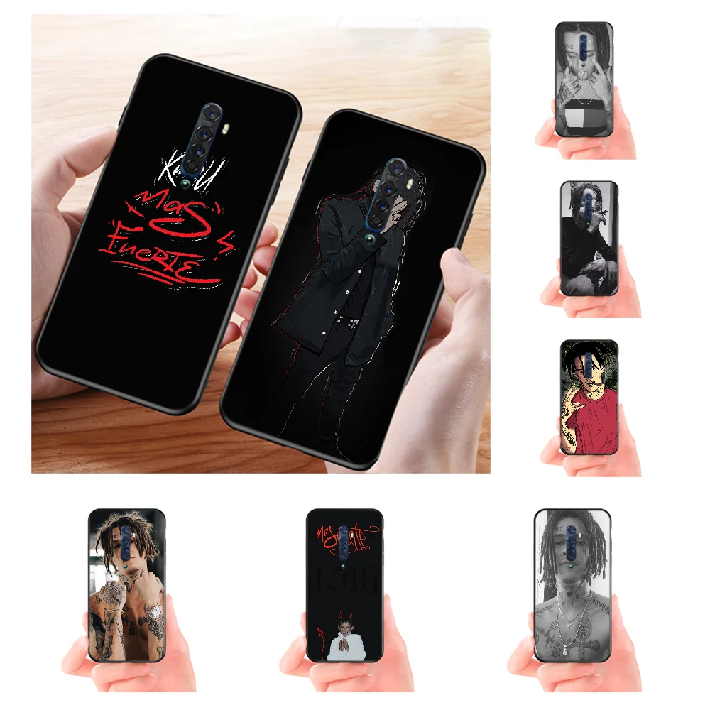 Мягкий силиконовый черный чехол для телефона рэппер OPPO Reno2 Z R15 pro R17 R11 R9S Plus R9 |