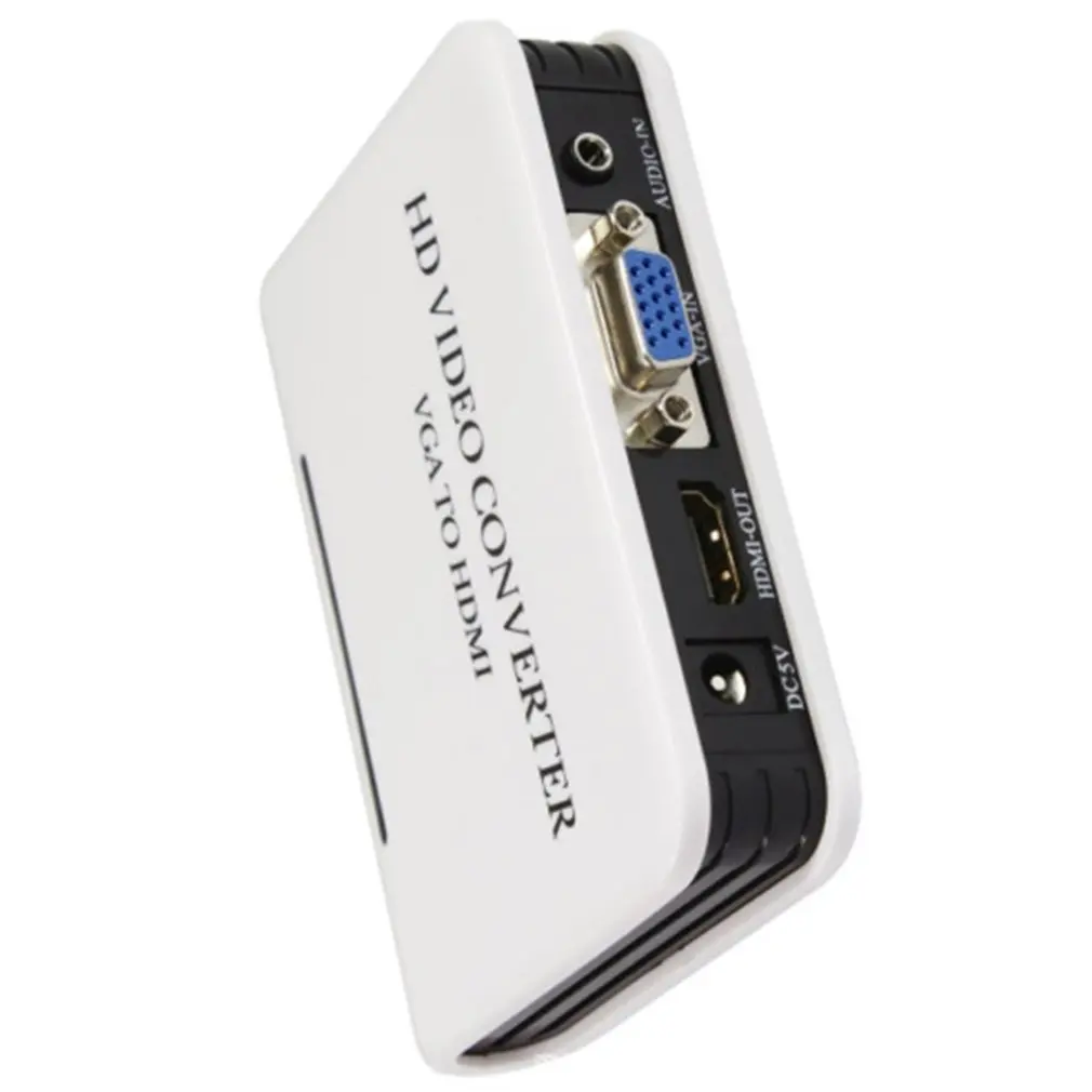  Mini 1080P VGA a HDMI 1080P Full HD HDTV Video Converter Box Adattatore per il Computer Portatile D