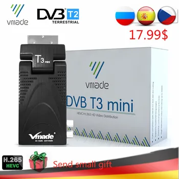 DVB-T2 T3 Mini H.265/HEVC HD Digital Terrestrial TV Decoder DVB-T TV Tuner Support Youtube AC3 Audio Fully 1080P MPEG-2/4 TV BOX