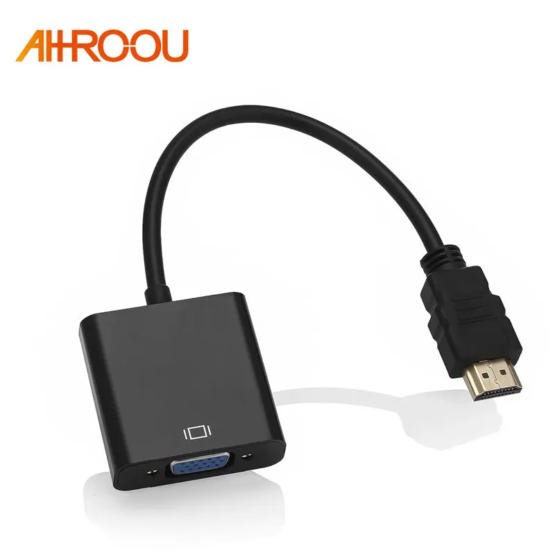 Высокое качество HDMI в VGA адаптер мужской Famale конвертер 1080P цифро-аналоговый видео