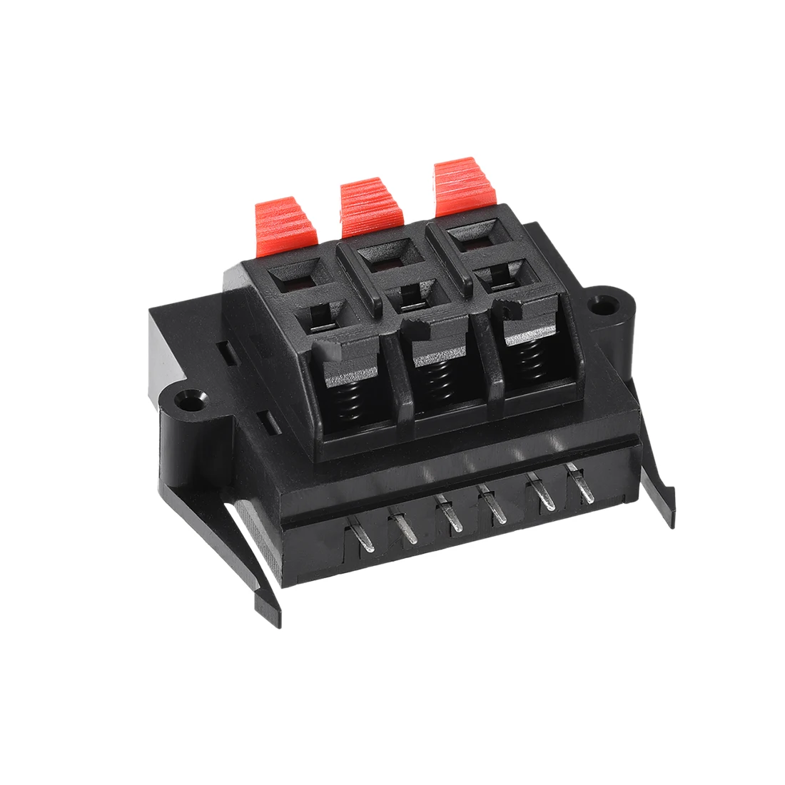 

uxcell 6 Way Speaker Terminal Clip Push Release Audio Cable Terminal Strip WP6-11