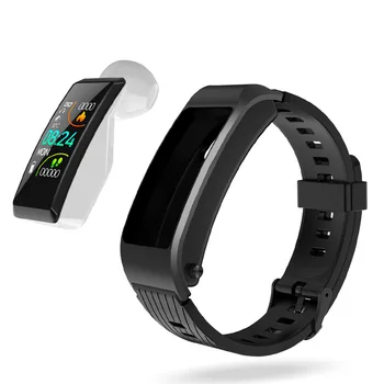 

intelligent business Bluetooth Bracelet movement heart rate measurement Bluetooth headset waterproof multifunctional two in