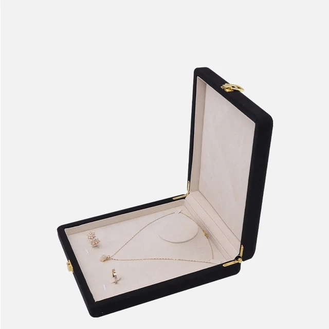 New High-End Large Boxes Pearl Necklace Earrings Set Jewelry