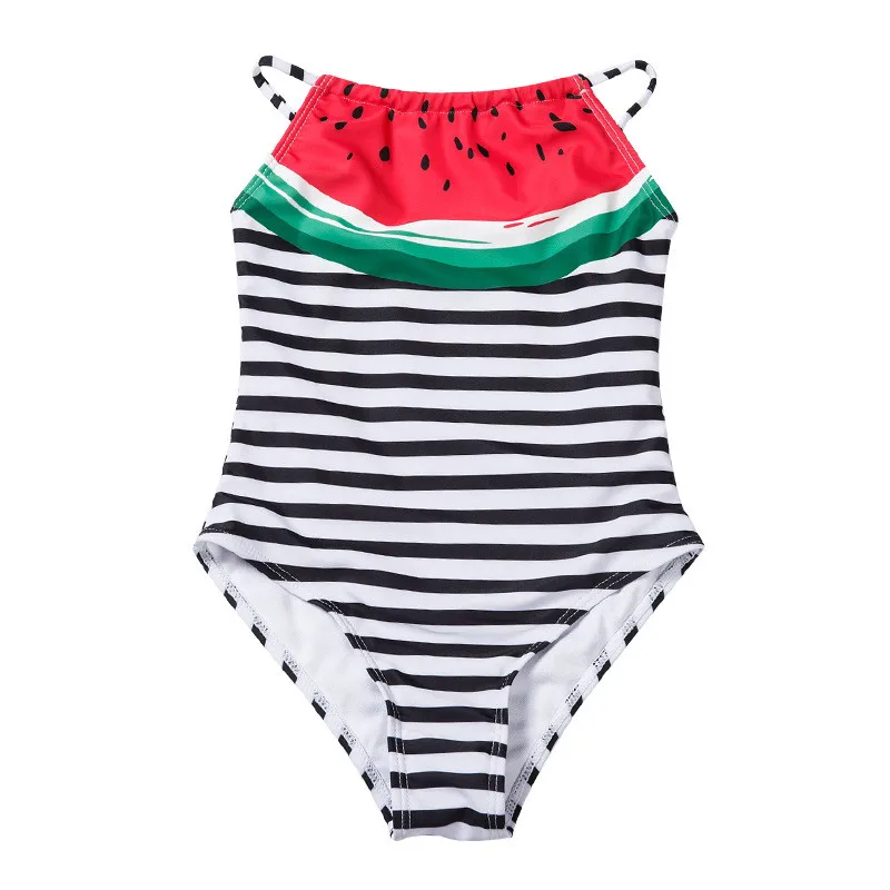 

Fruit Print Girls Kids One Piece Swimsuit 2022 Falbala Children Girl Swimwear Monokini Baby Kid Beachwear Bathing Suit XA039