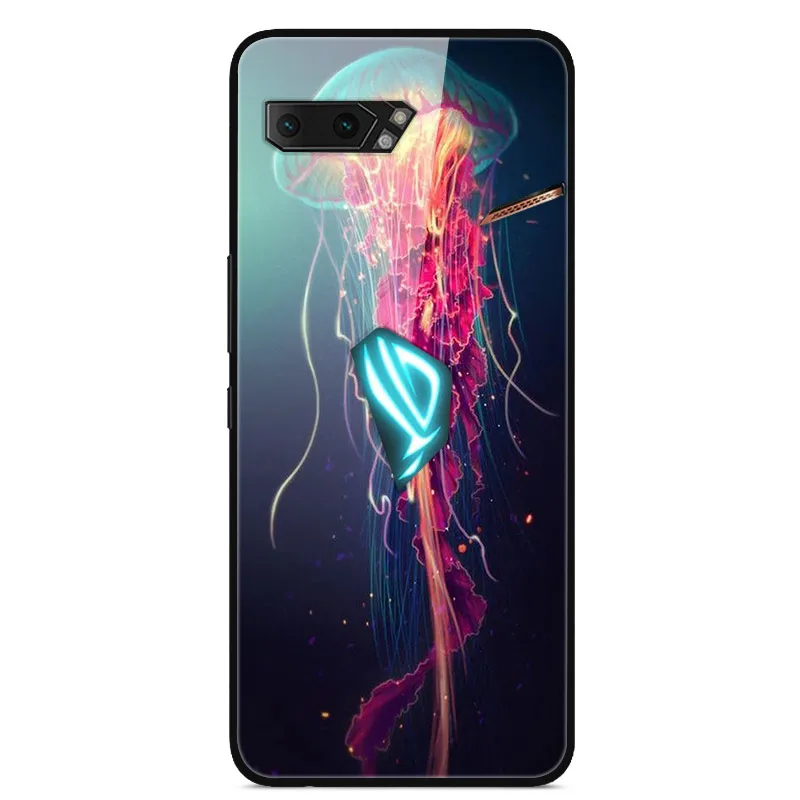 Для Asus ROG Phone 2 ZS660KL чехол из закаленного стекла Жесткий Чехол для задней панели чехол для телефона s для Asus ROG Phone2 II ZS660KL Чехол Мягкий бампер - Цвет: as photo 31