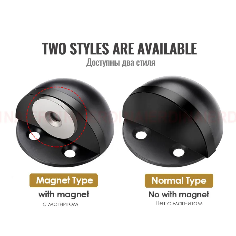 Aimant 2 Bronze - Butoir De Porte Magnétique En Acier Inoxydable, Argent, Quincaillerie De Porte