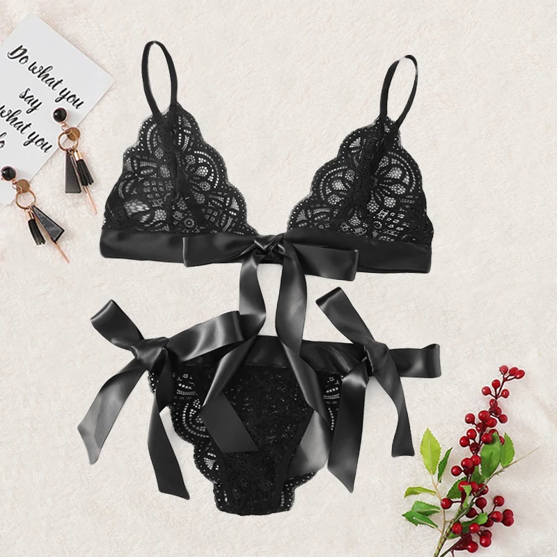 Эротическое Нижнее белье Babydolls комплект кружевного нижнего белья сексуальные