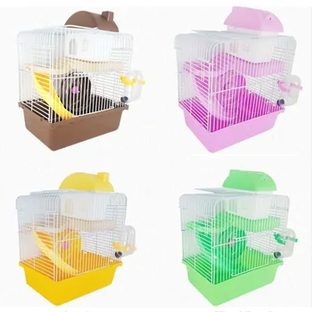 

Pet Cage Hamster Cottage With Transparent Skylight Double Layer House Hamster House Luxury Villa For Pets Supplies