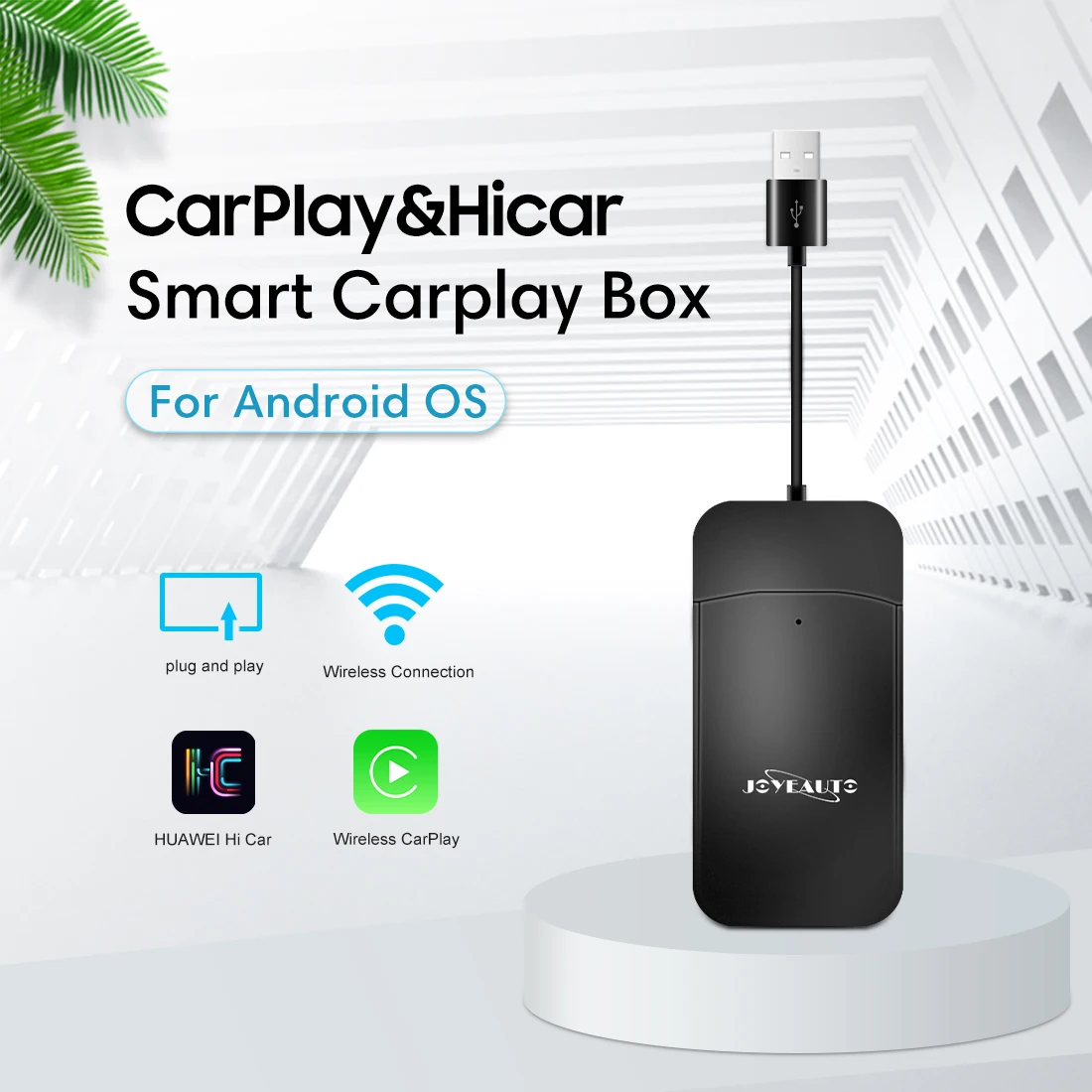 Joyeauto Universal Wireless Apple Carplay Adapter For Android Screen Car Play Usb Dongle