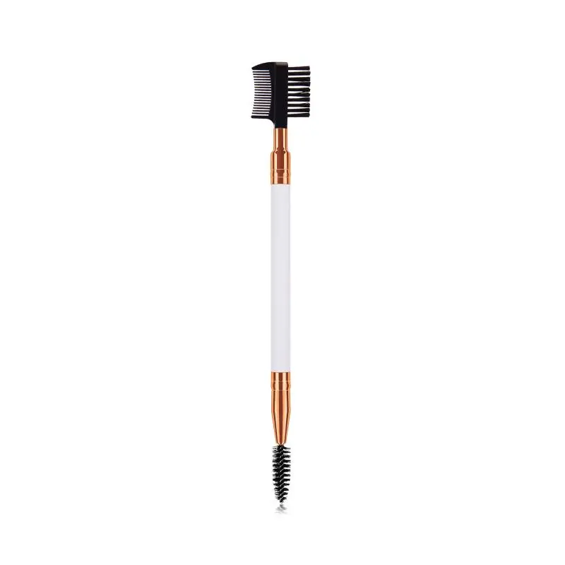 Double Head Makeup Brush Nylon Fiber Eyebrow Shaper Cosmetic | Красота и здоровье