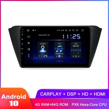 

9" IPS Display Android 10 Car Stereo GPS For Fabia 2015 2016 2017 2018 2019 Carplay In Dash Auto Radio FM WiFi DSP Audio Video