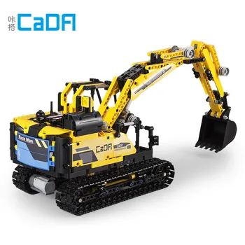

Building Blocks Technic DIY CaDA 930PCS C51026 Boulders Robot Excavator Blocks Two Variant Shapes Interactive Play Toy for Kids
