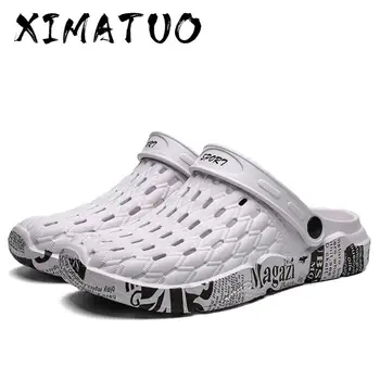 

Summer Men's Sandals Outdoor Beach Shoes Slippers Non-slip Non-slip Couple Jelly Shoes For Men Slippers Plus Size 36-47