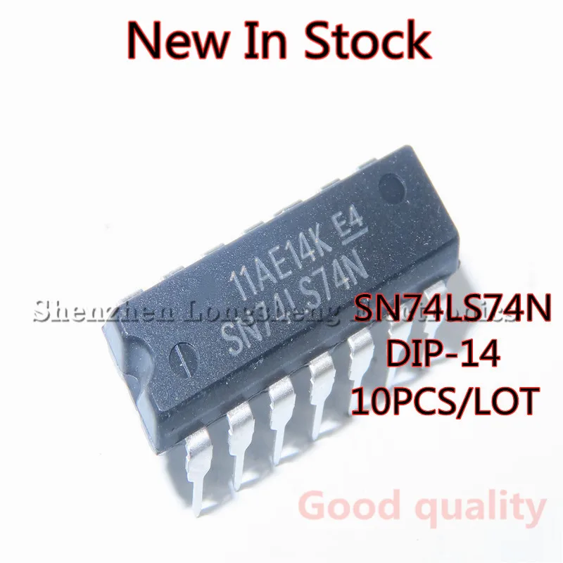 

10 шт./лот Новый 74LS74 SN74LS74N SN74LS74AN DIP-14 логическая ТРИГГЕРНАЯ микросхема