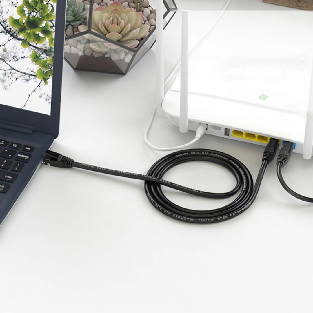 Оригинальный Ethernet кабель RJ45 Cat6 Lan Шнур модем роутер применимо к ноутбукам