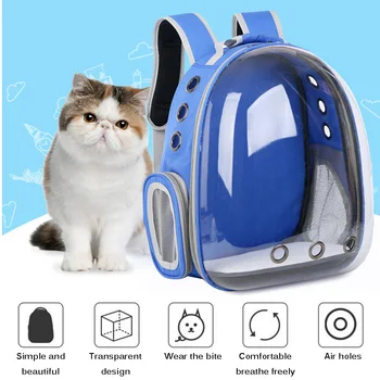 

Pet Dog Cat Backpack Travel Cat Carrier Double Shoulder Bag Space Capsule Cat Backpack For Bag Small Pet Handbag Cat Carrying
