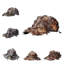 Уличная тактическая камуфляжная кепка в военном стиле с бионическим листом армейская камуфляжная охотничья Кепка Снайпер скрытые джунгли