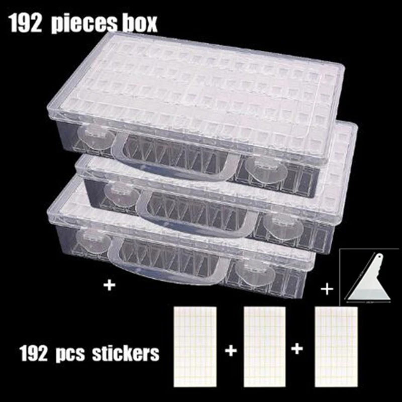 

Diamond Painting Box Tool Accessories ! Daimond Transparent Plastic Organizer Storage Box, Storage Case Jewelry Storage Box Gift