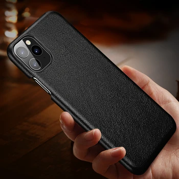 

100% Original Genuine Leather Phone Case For iPhone 11 Pro Max Case Real Leather Hard Back Cover for iPhone X XS Max XR Case