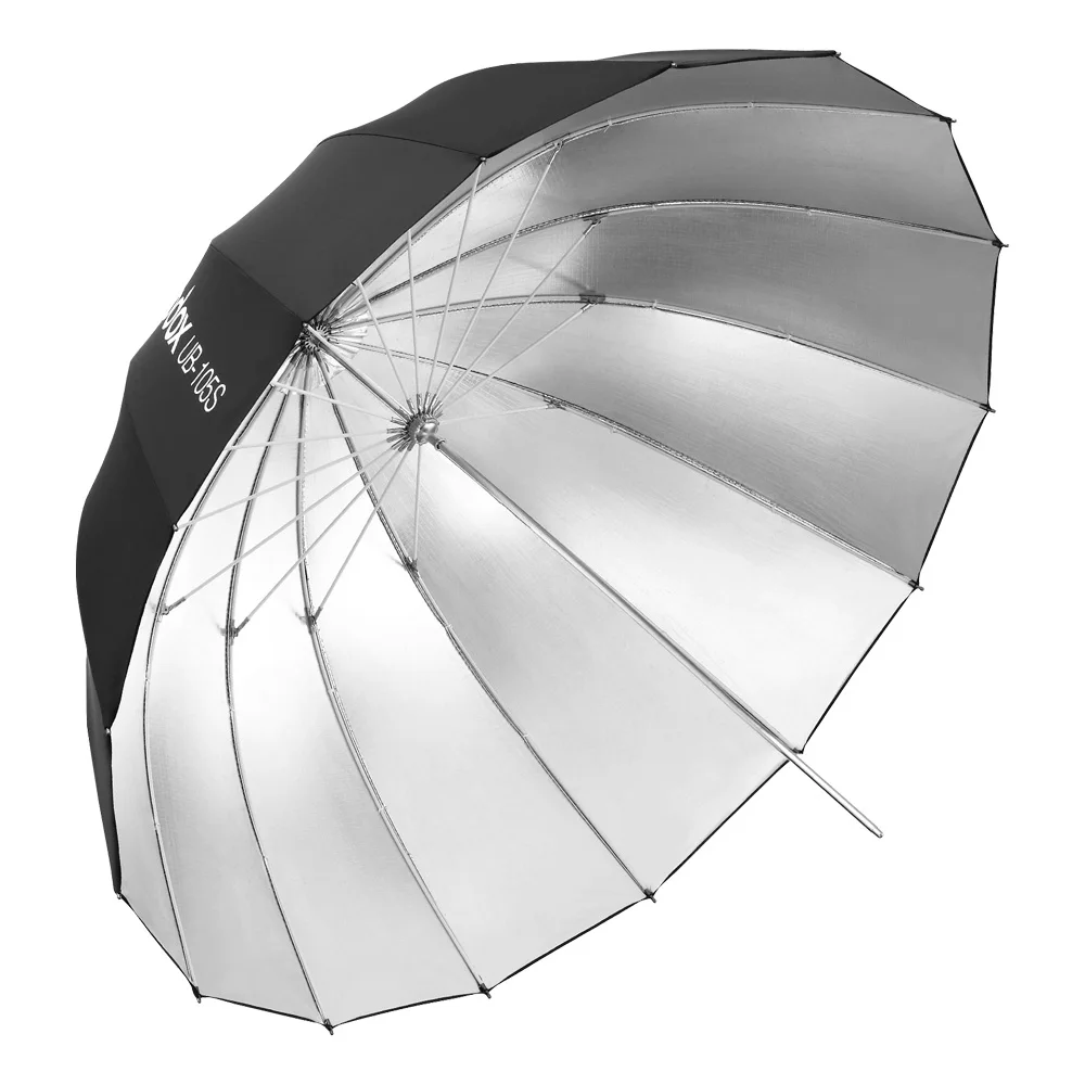 Guarda-chuva com Preto Godox Polegada Parabólico Preto Guarda-chuva Reflexivo Studio Luz Prata Difusor Capa Pano Ub-130s 51 165cm - Image 6
