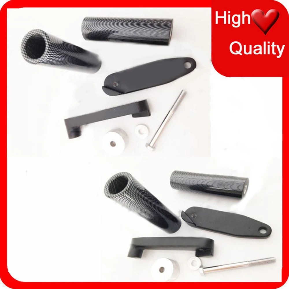 Motorcycle For Kawasaki Ninja 250 250R EX250 2009 2010 2011 Carbon No Cut Frame Sliders crash Falling protection | Автомобили и