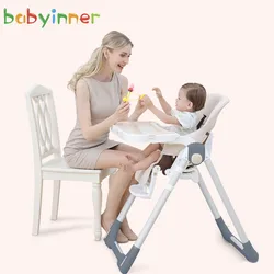 Babyinner – chaise haute Portable et pliable pour bébé de 0 à 4 ans, chaise de salle à manger multifonctionnelle réglable en hauteur 