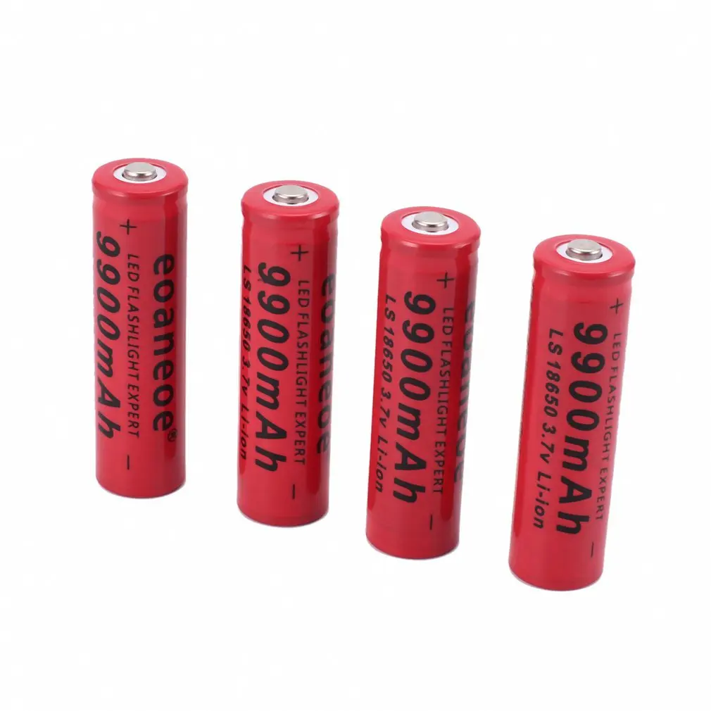 EUEU Желтый Прочный 3,7 V 18650 батареи 9900mAh литий-ионная аккумуляторная батарея для фонарика+ США зарядное устройство