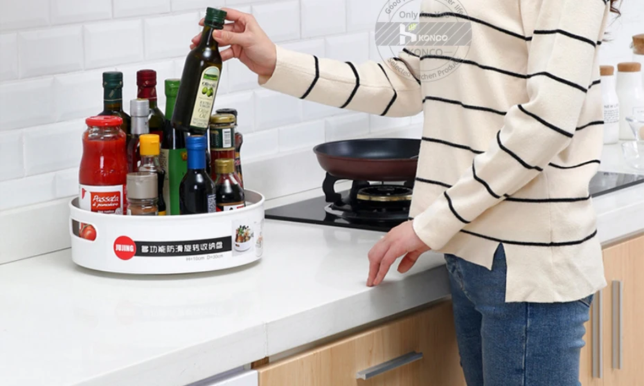 360 Rotating Storage Tray Multi-Functional Set Of 2