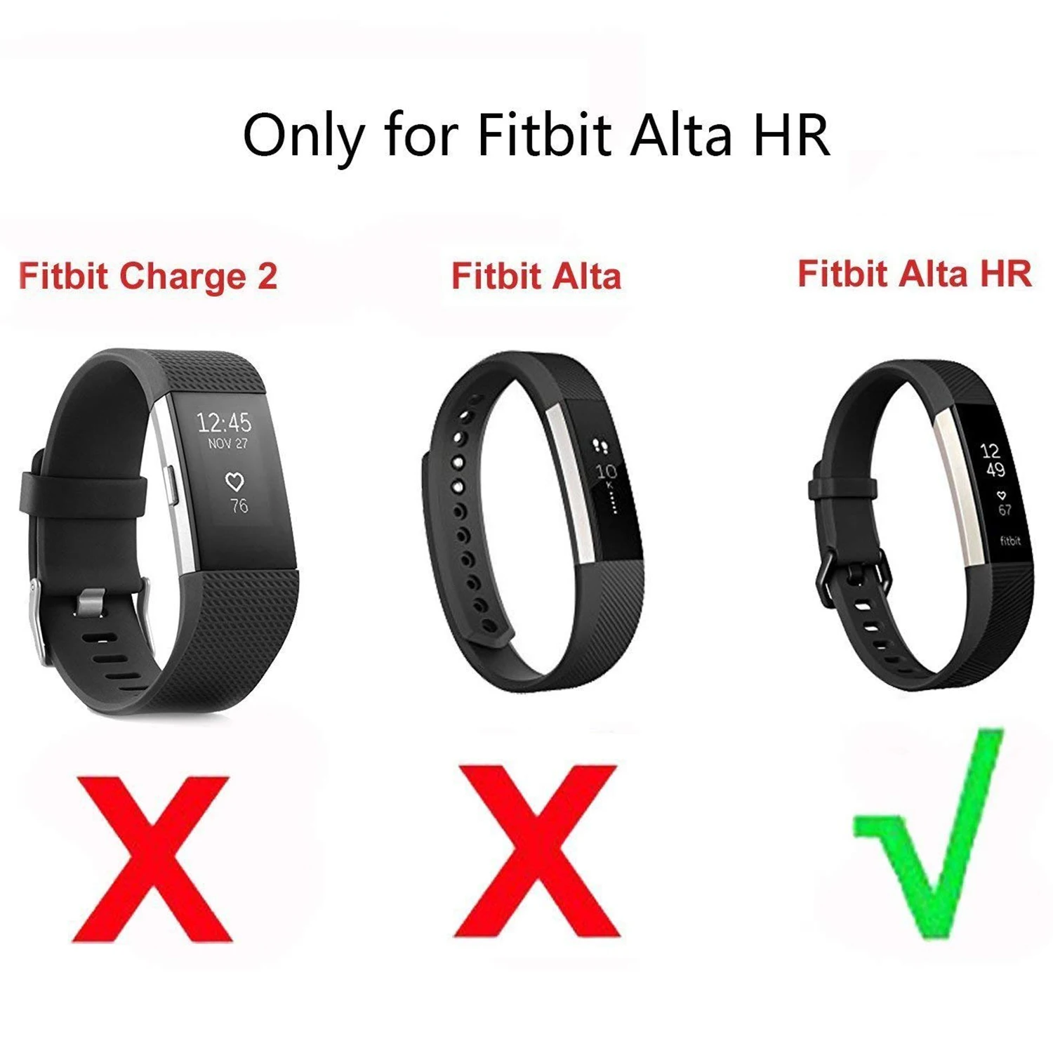 Для Fitbit Alta HR зарядное устройство с кнопкой сброса замена USB зарядное устройство зарядный кабель для Fitbit Alta HR фитнес Смарт часы, Blac