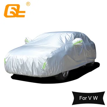 

Car Covers Add cotton Outdoor sun uv protection dust rain snow protective universal for volkswagen polo passat golf tiguan