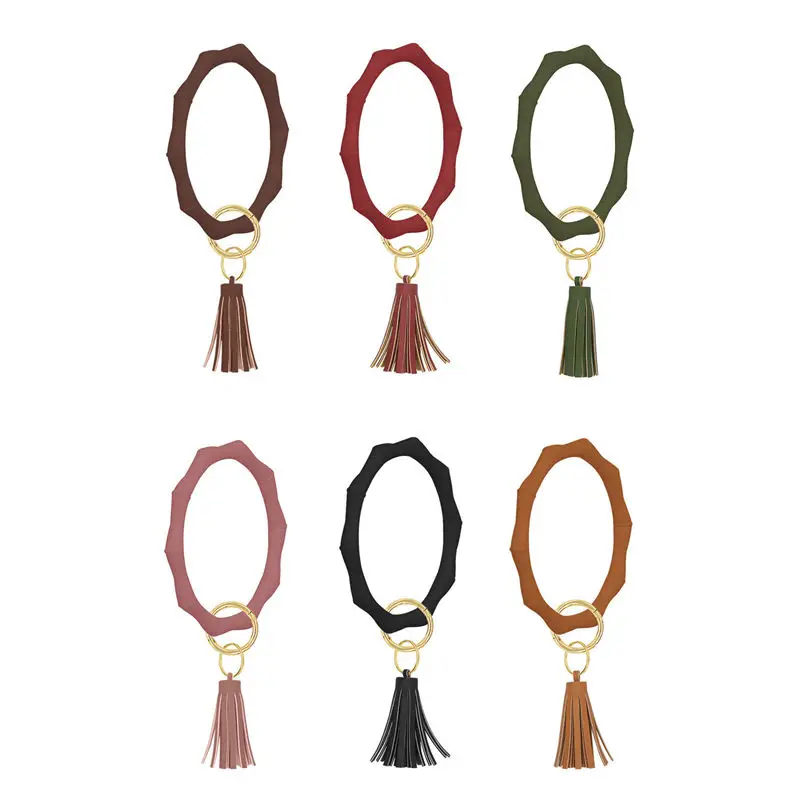 Модные браслеты из силикагеля с подвеской кисточкой портативный однотонный