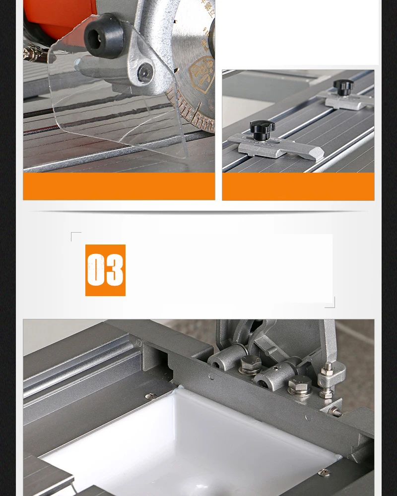 QX-800 45 degree chamfer Multi-function Fully automatic Electric desktop Tile slotting Cutting machine