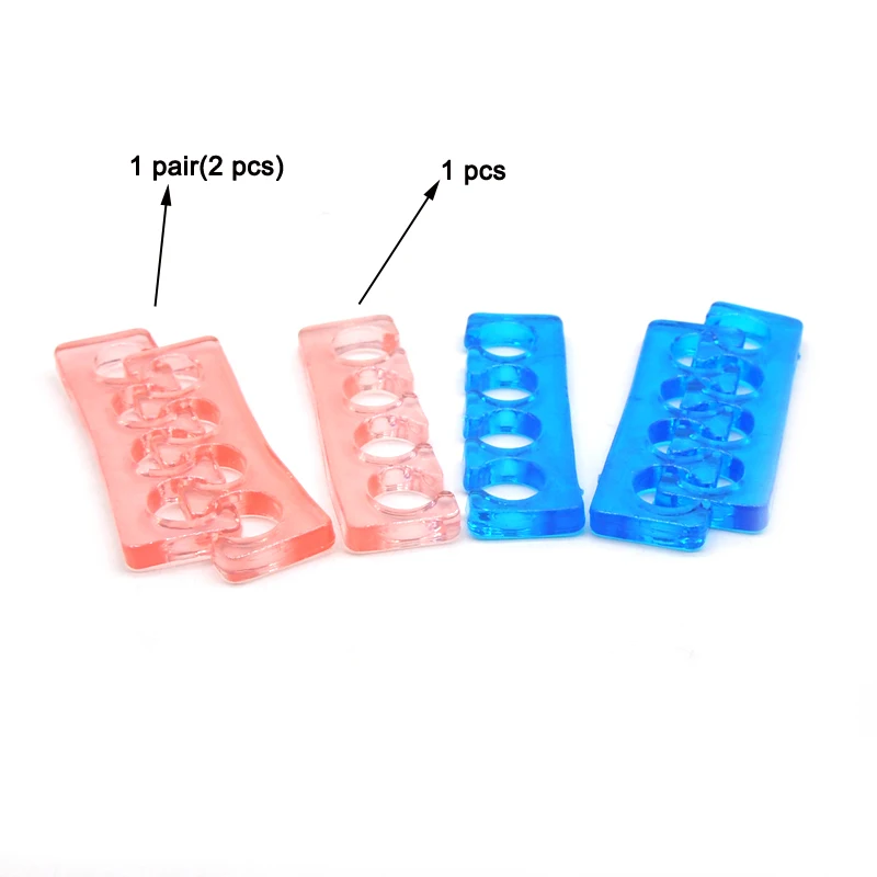 2/6/10 Pcs Soft Silicone Toe Separator Flexible Washable Finger Toe Separating Finger Spacer Manicure Straighteners Beauty Tools