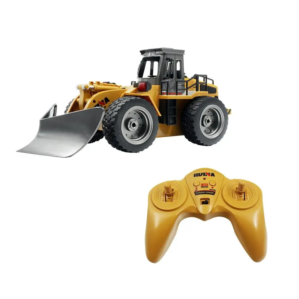 

HUINA 1586 1:18 6CH Die-Cast Alloy Remote Control Snowplough Engineering Truck Static Model Toy Caterpillar Wheel Kids Toys Gift