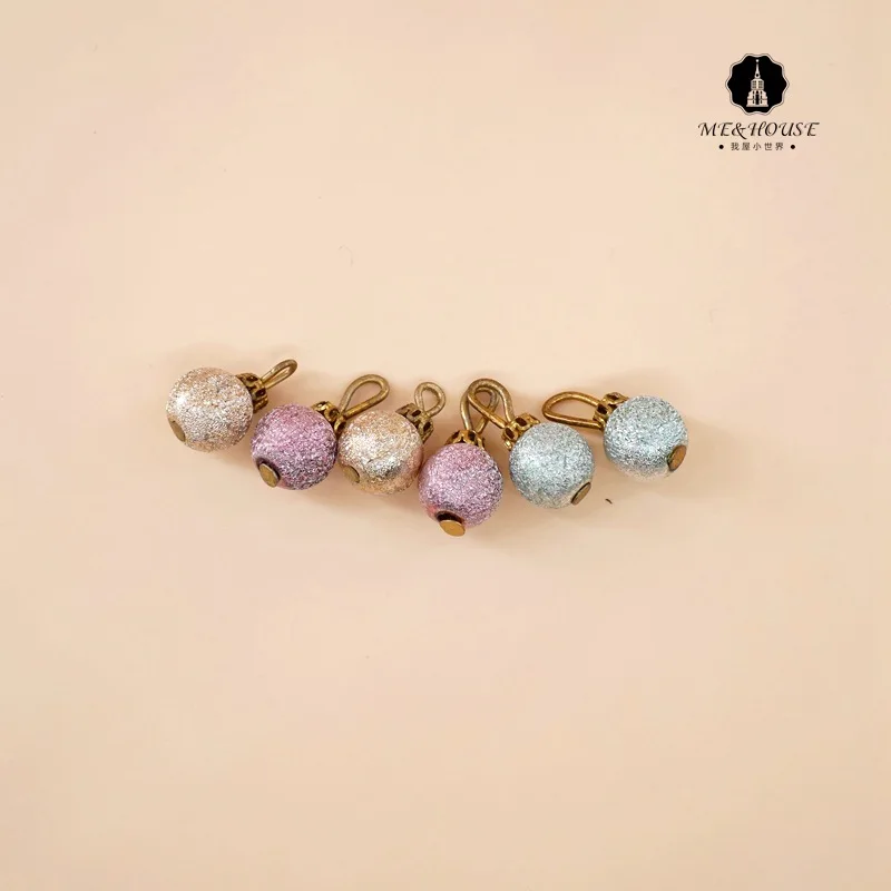 

1:12 Doll House Mini Christmas Tree Decoration Small Colorful Beads 6 Pieces