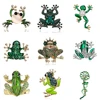 9 Styles vert grenouille émail broche Vintage cristal grenouille animaux broches Badge Pop Culture épinglette grenouille bijoux cadeau pour les amis ► Photo 1/6