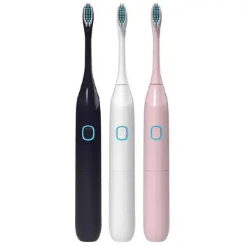 

Ultrasonic Electric Toothbrush Sonic Rotating Vibration IP65 Waterproof Electric Toothbrush+2pcs Brush Heads battery supply