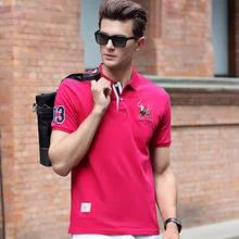 Place Of Origin Supply Of Goods Summer Men'S Wear New Style Teenager Fold-down Collar Solid Color Cotton Piquet Polo Shirt Large