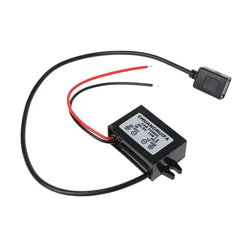 

DC/DC Converter Module 12V/8-50V To DC5V 3A 15W USB Output Power Adapter