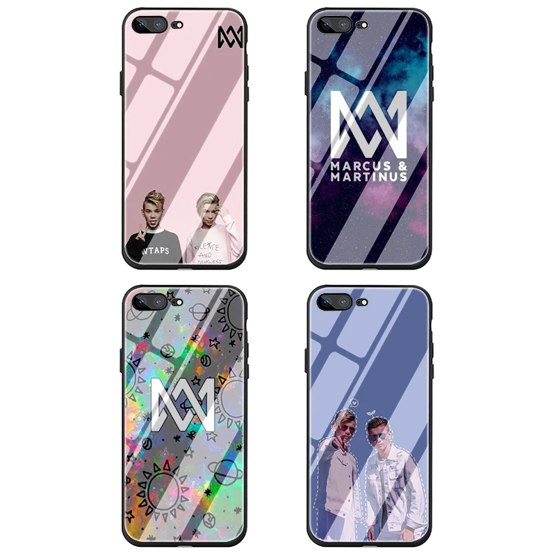 EWAU Маркус Мартинус закаленное стекло чехол для телефона iPhone 5 5S SE 6 6s 7 8 Plus X XR XS 11 pro Max