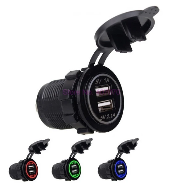 Зарядное устройство для автомобиля 100 шт. USB 2 порта 5 В а/1 А|cigarette lighter|socket cigarette