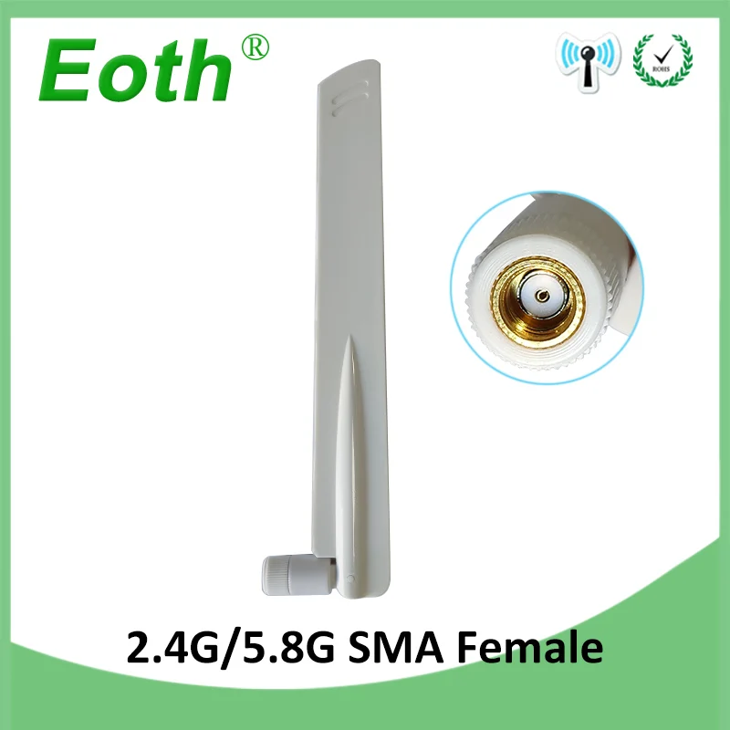 

2.4GHz 5GHz 5.8Ghz Antenna 8dBi RP-SMA Connector Dual Band 2.4G 5G 5.8G wifi Antena aerial SMA female wireless router