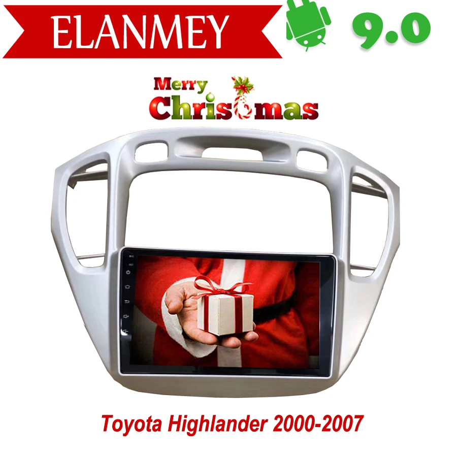 

Branded Genuine Android 9.0 Car Radio for Toyota Highlander 2000-2007 car gps navigation Car Multimedia Vehicle video recorder