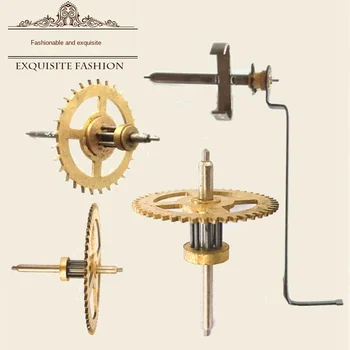 

Old Fashioned Wall Clock Mechanism Gold Wheel Wall Clock Two-wheeled Retro Clockwork Mecanismo De Reloj Clock Accessories AB50CA