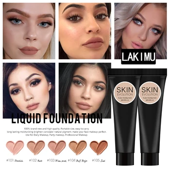 

LIKIMU Waterproof Liquid Foundation Makeup Base Face Liquid Foundation BB Cream Concealer Moisturizer Face Oil-control Whitening