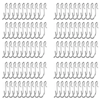 

100Pcs S Hooks, Heavy-Duty S Shaped Hook Connectors Hanging Hooks Suit for Indoor and Outdoor Hanging
