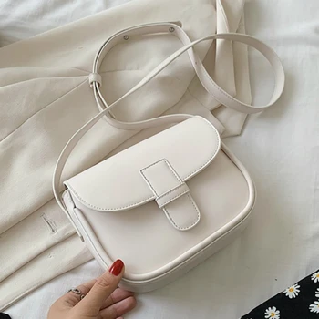 

Mini PU Leather Flap Bags for Women New Fashion Small Female Shoulder Handbags Simple Solid Color Ladies' Travel Crossbody Bags