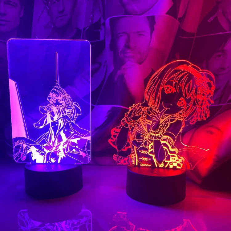 3D эва светильник с аниме Евангелионы рисунок RGB Светодиодный Ночник Новинка