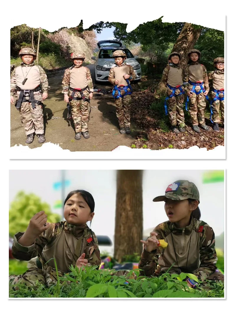 Летний детский Тактический костюм с длинными рукавами, комплект CP Camo, детская тактическая камуфляжная футболка MC, тактическая Униформа скаутов