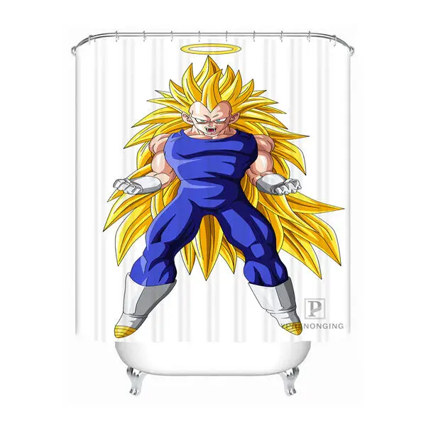 Индивидуализированный Жемчуг дракона Goku Душ Ванна занавес для ванной комнаты Mildewproof водонепроницаемый полиэстер различных размеров#0421-21-52 - Цвет: Shower Curtain